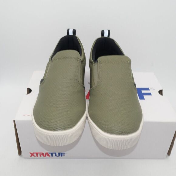 NEW Xtratuff Men's 8.5 Topwater Slip On Deck Shoes Green Slip Resistant - Picture 6 of 10